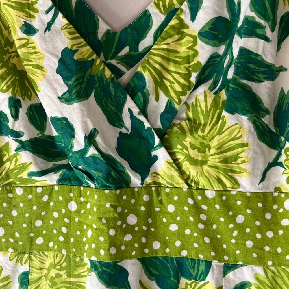 Floral Bontanical Garden Girl Boden Amalfi Dress 100% Cotton Women’s Size 6 R - Picture 3 of 8